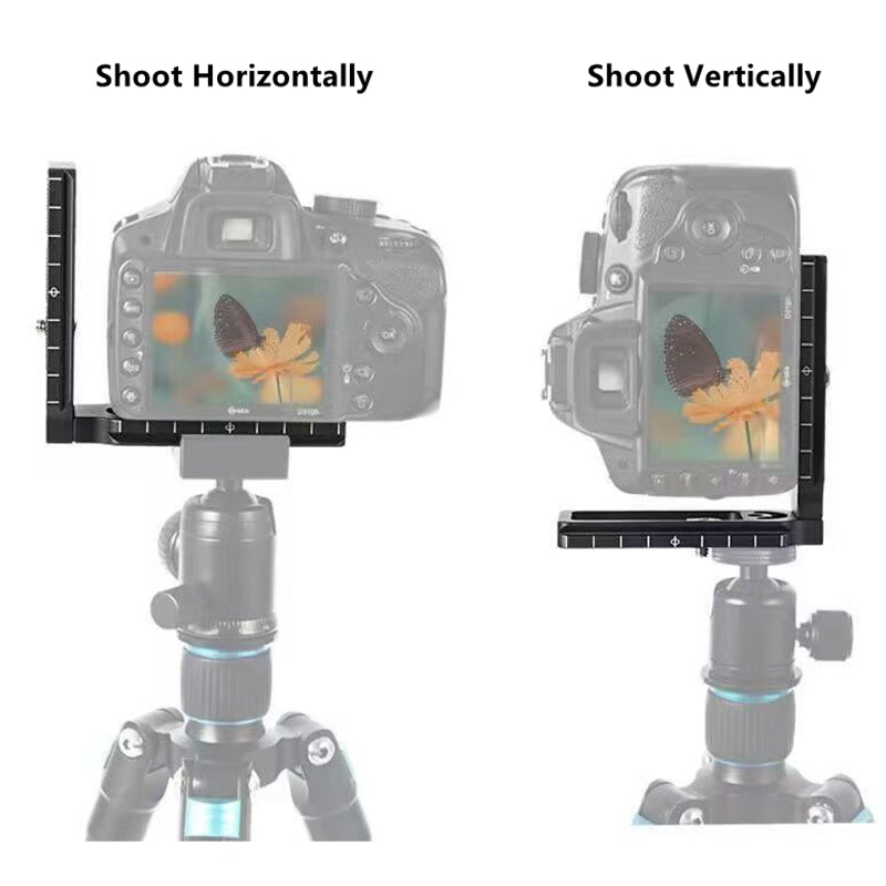 L Bracket for Canon/Nikon/Sony DSLR Vertical Shooting, Compatible with CamFi