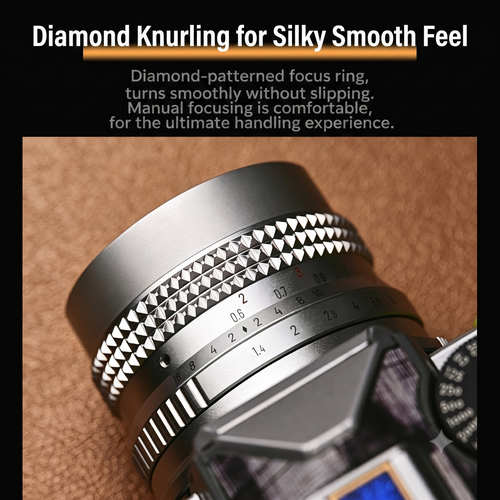 50mm F1.4 Full‑Frame Manual Lens, Vintage All‑Metal Prime Lens for Sony E‑Mount