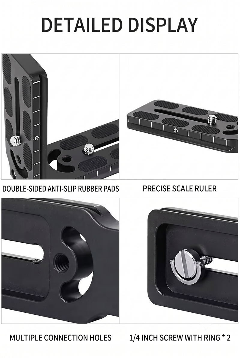 L Bracket for Canon/Nikon/Sony DSLR Vertical Shooting, Compatible with CamFi