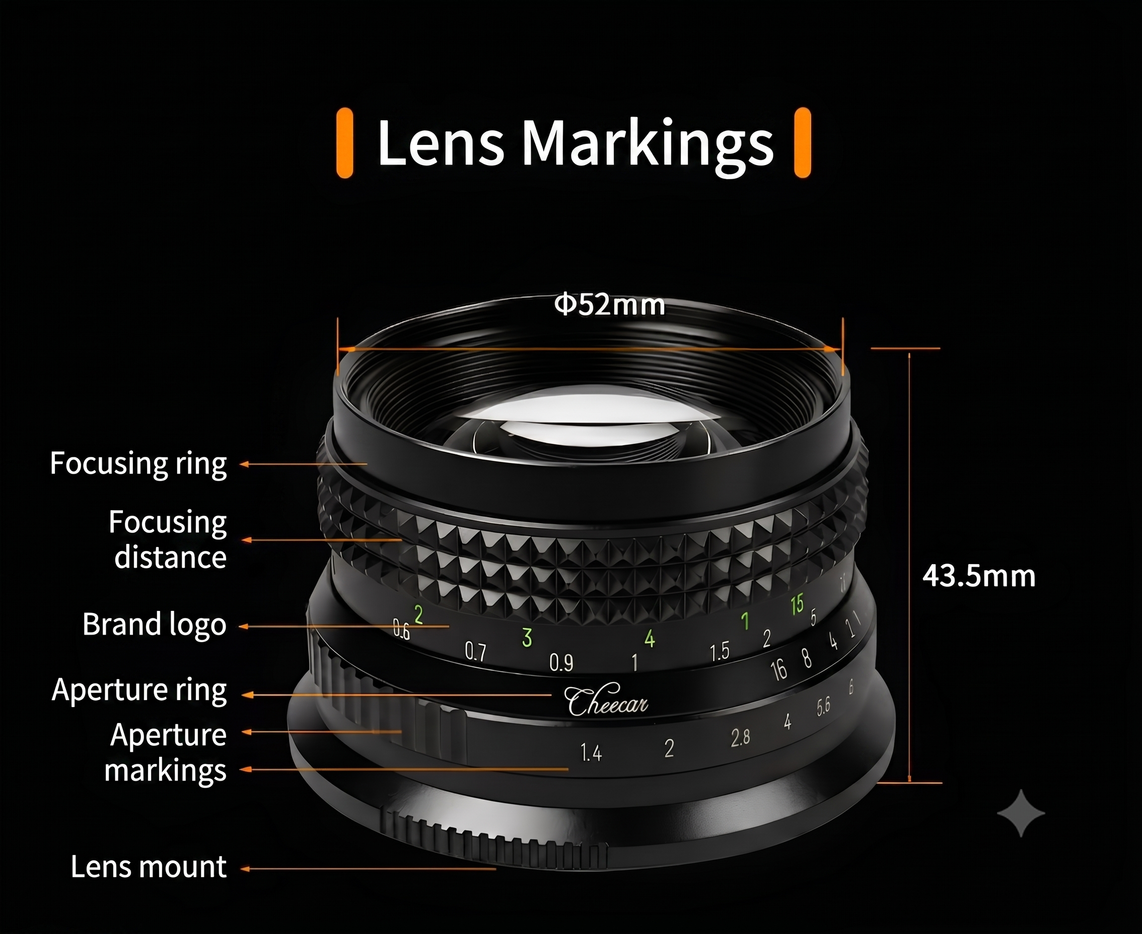 50mm F1.4 Full‑Frame Manual Lens, Vintage All‑Metal Prime Lens for Sony E‑Mount