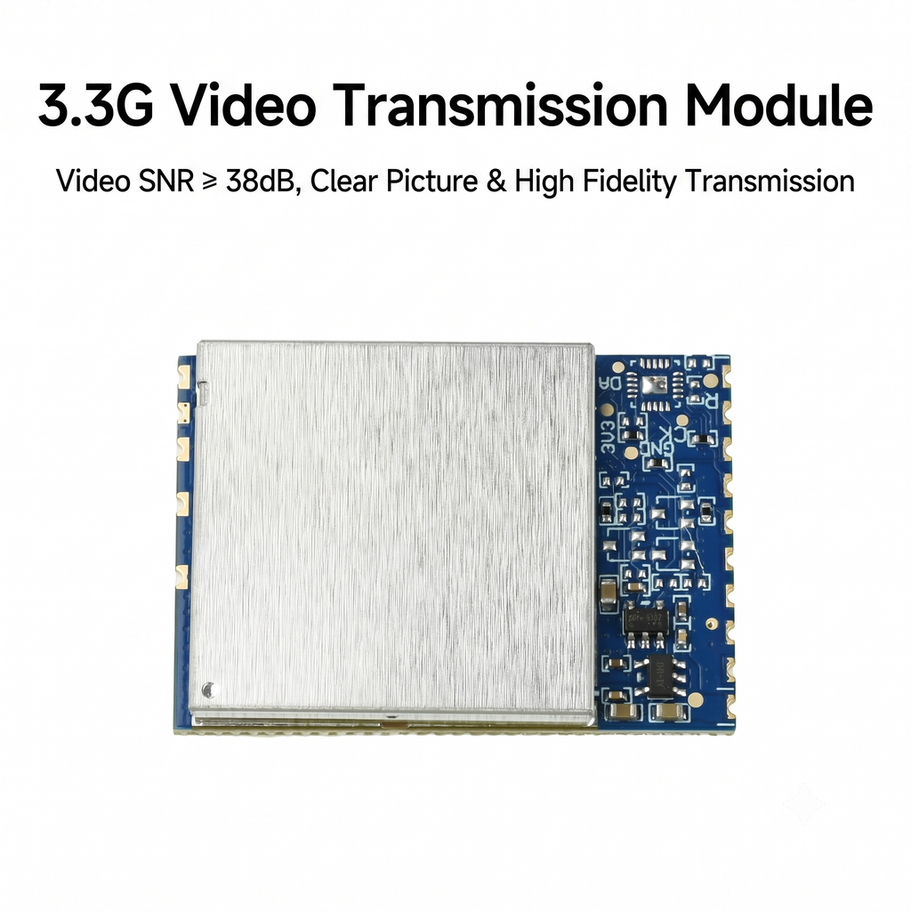 3.3G Analog FPV Video Transceiver Module, Wireless Audio Video Receiver Transmitter for Drones