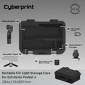 P412 Portable Fill Light Storage 3D Printed Case for DJI Osmo Pocket 4